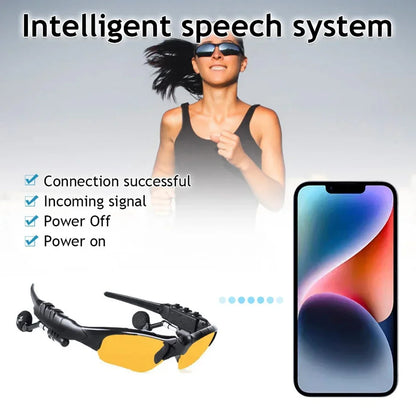 2 In 1 Headworn Smart BT Sunglasses With Earphone