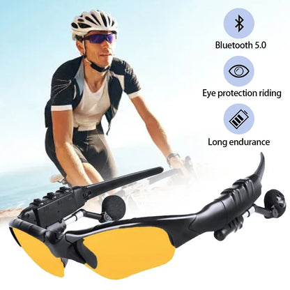 2 In 1 Headworn Smart BT Sunglasses With Earphone